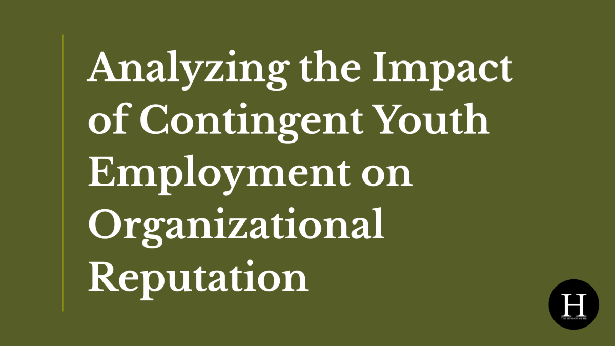 Analyzing the Impact of Contingent Youth Employment on Organizational Reputation
